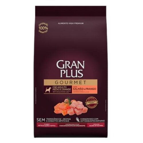 GRANPLUS DOG сухой корм для взрослых собак средних и крупных пород лосось и цыпленок 10,1кг