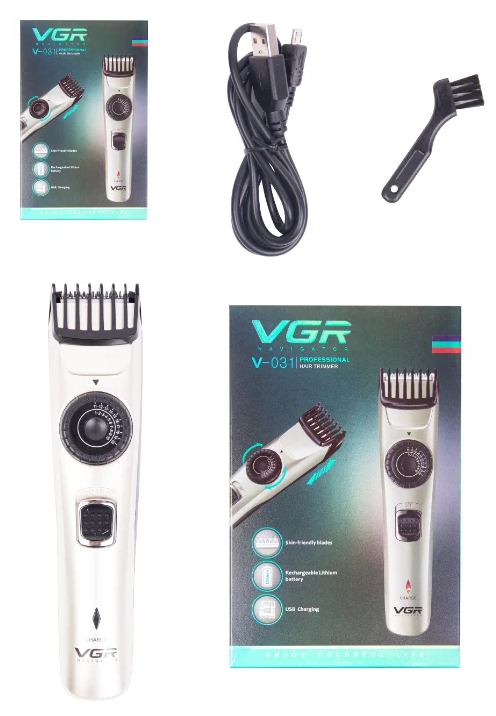 Машинка для бритья бороды с регулировкой VGR V-031 - фотография № 3