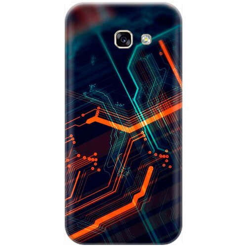 фото Re:pa накладка transparent для samsung galaxy a5 (2017) с принтом "микросхема"
