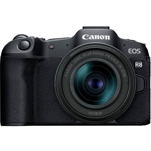 Фотоаппарат Canon EOS R8 Kit RF 24-50mm f/4.5-6.3 IS STM, черный объектив canon rf 16mm f 2 8 stm черный