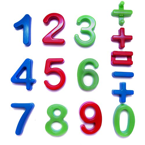 Набор цифр Karolina toys "Арифметика" 40-0015, синий/зеленый/красный