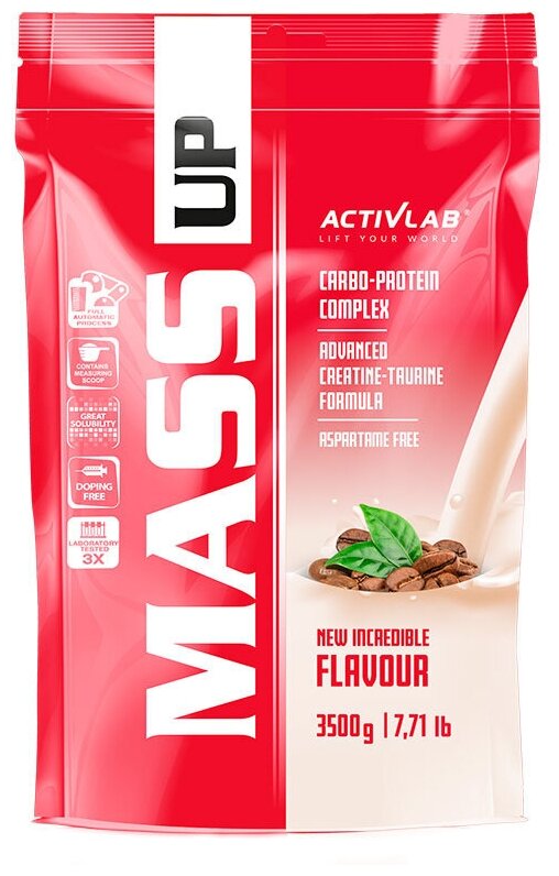 Гейнер Activlab Mass UP, 3500 г, вкус: кофе