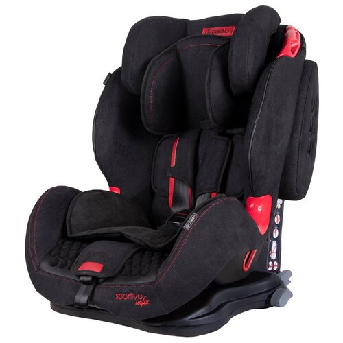 Автокресло группа 1/2/3 (9-36 кг) Coletto Sportivo Isofix, black 2019