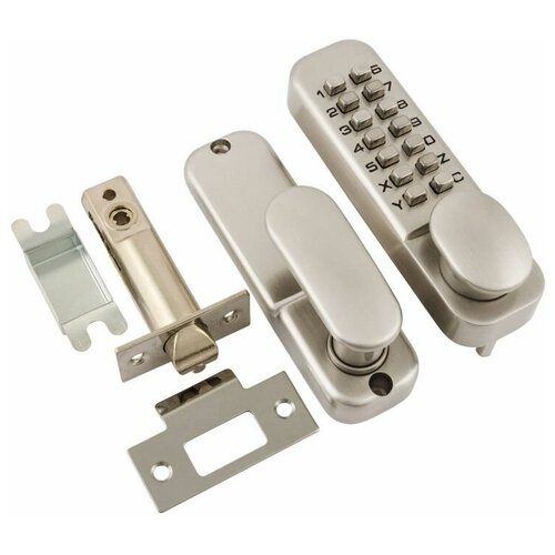 фото Кодовый замок нора-м 201 с фикс. (мат.хром)