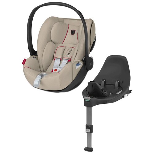 фото Автокресло-переноска группа 0+ (до 13 кг) cybex cloud z i-size ferrari + isofix база z, silver grey