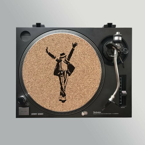 пробковый коврик vinyl styl для проигрывателя 12 дюймовый антистатический Пробковый мат для винилового проигрывателя с рисунком (300мм или 12 дюймов)