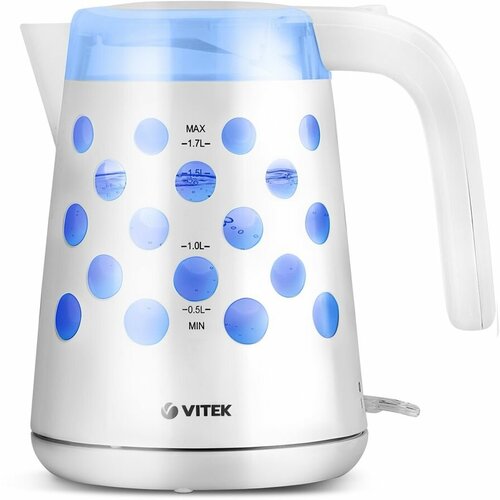 Чайник электрический VITEK VT-7048-01 2200Вт белый 389200₽