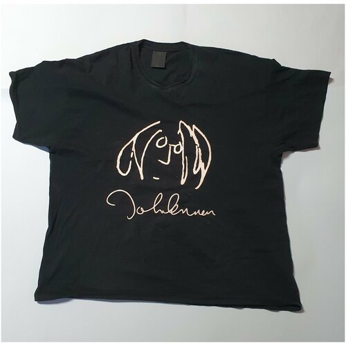 Черная футболка с принтом John Lennon 3XL