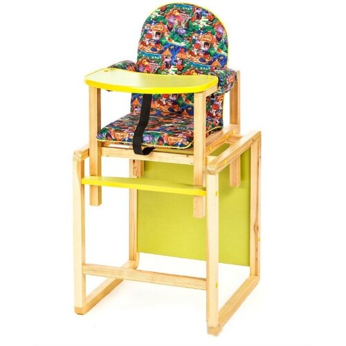 Стул-трансформер для кормления Сенс-М Джунгли - зеленый