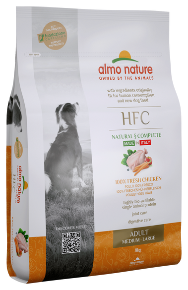 Almo Nature M-L Adult Chicken - Сухой корм для средних и крупных пород, с курицей (8 кг)