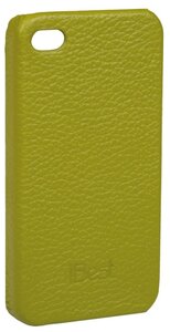 Фото Чехол-накладка из натуральной кожи для iPhone 4/4S iBest i4CL-01, зеленый