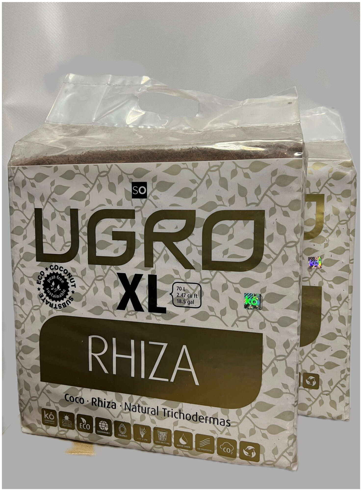 Субстрат кокосовый UGro XL RHIZA 70 л. - фотография № 2