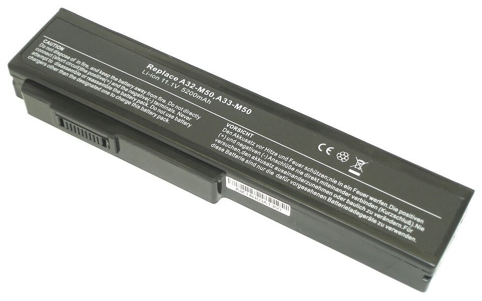 Аккумулятор для ноутбука Asus A32-H36 A32-M50 A32-N61 A32-X64 A33-M50 111V 5200mAh код mb009188