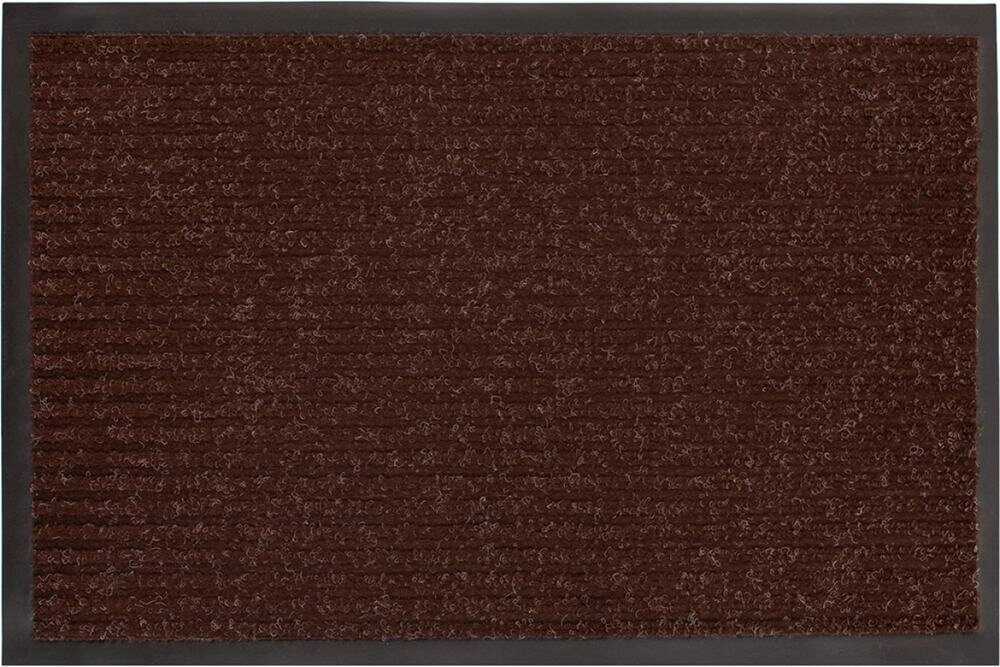 Коврик 120*250см влаговпитывающий ребристый Floor MAT Стандарт, коричневый .