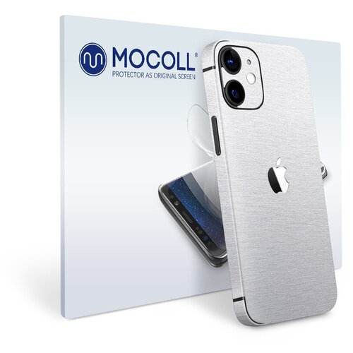 Пленка защитная MOCOLL для задней панели Apple iPhone 12 Металлик Серебристый