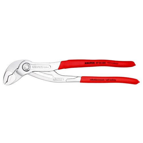 Сантехнические клещи Knipex 87 03 300 300 мм красный