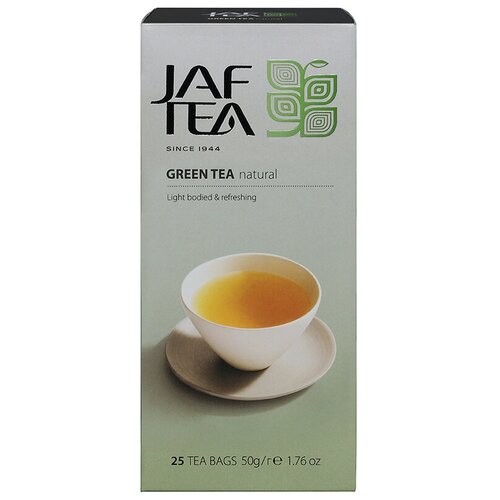 Чай зеленый Jaf Tea Silver collection Natural в пакетиках, 25 пак.