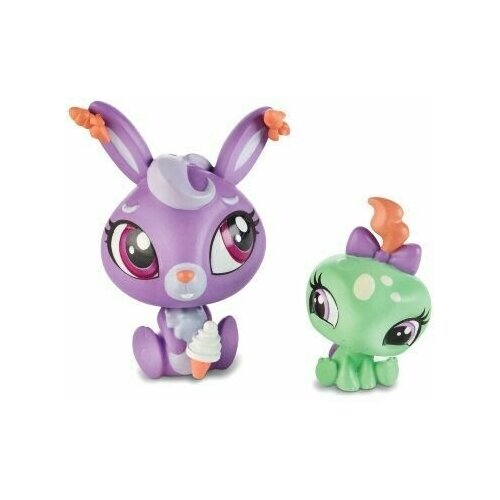 littlest pet shop кенгуру и кролик Littlest Pet Shop Кролик Pancakes Watkins и черепашонок из серии 'Стильные питомцы' (Pet Pawsabilities), HASBRO