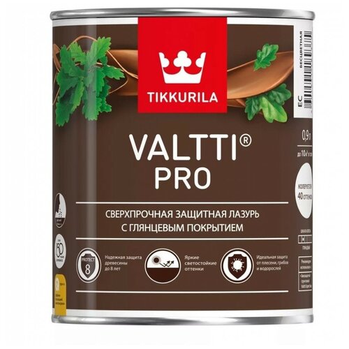 Антисептик для дерева TIKKURILA Valtti Pro глянцевый орегон 0,9 л.
