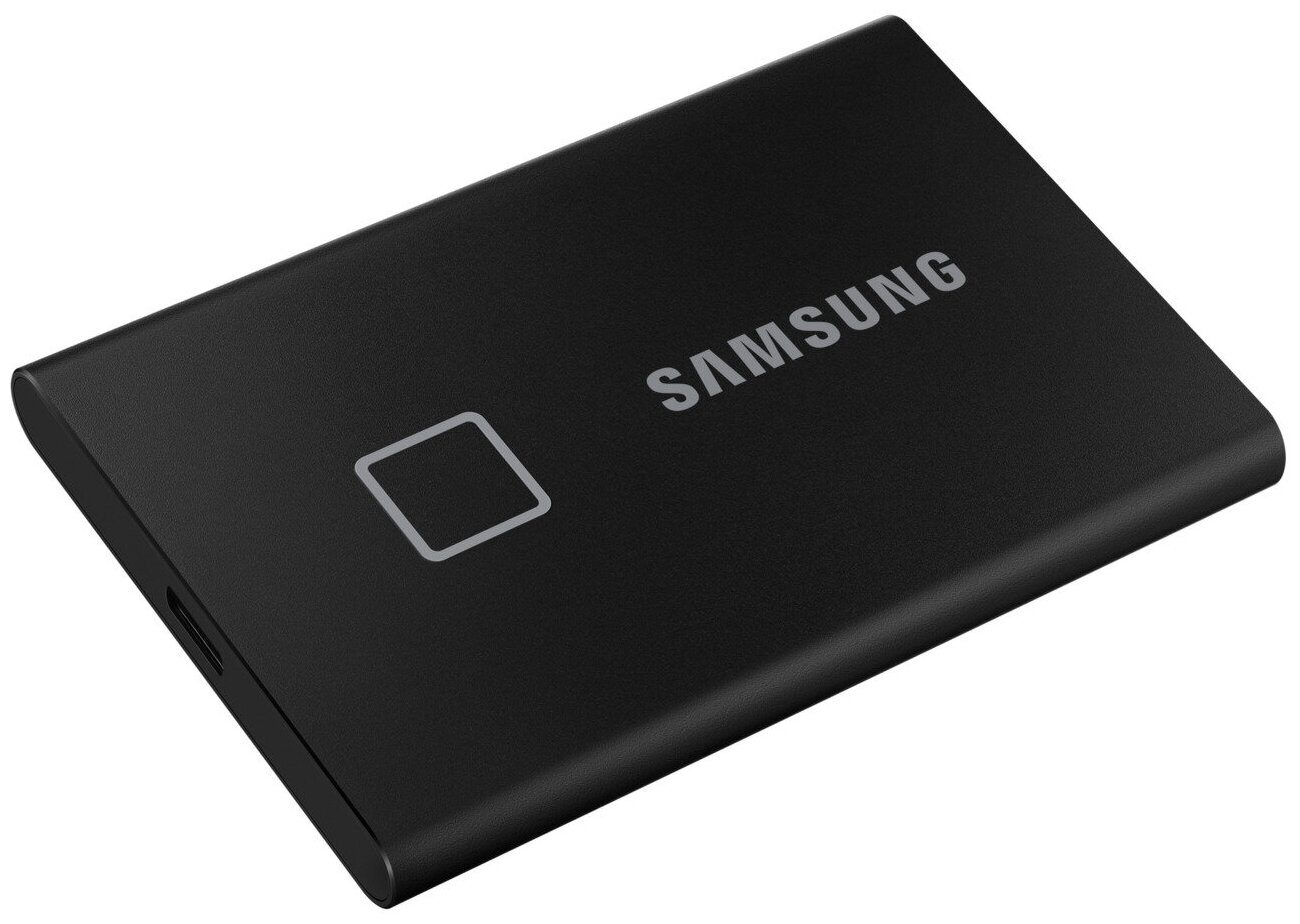 Внешний SSD 1Tb Samsung T7 Touch Mu-pc1t0k, 3D Nand Tlc, USB 3.2 Type-C [r/w - 1050/1000 MB/s] Black