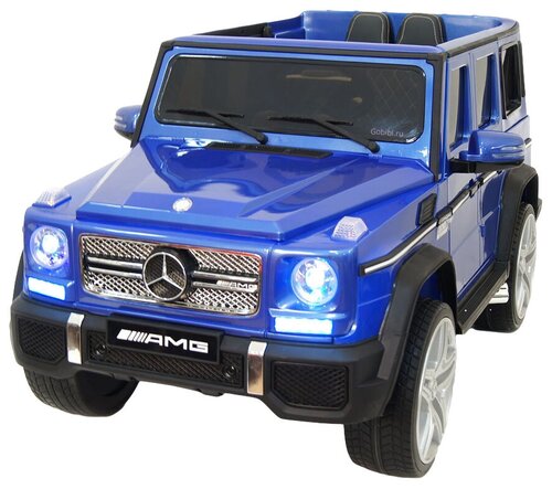 RiverToys Автомобиль Mercedes-Benz G65 AMG 4WD, синий глянец