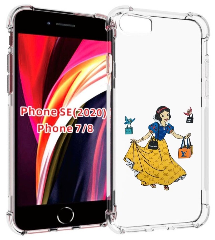 Чехол MyPads модная-принцесса женский для iPhone 7 4.7 / iPhone 8 / iPhone SE 2 (2020) / Apple iPhone SE3 2022 задняя-панель-накладка-бампер