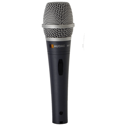 Микрофон проводной AUDAC M67, разъем: XLR 3 pin (M), серый