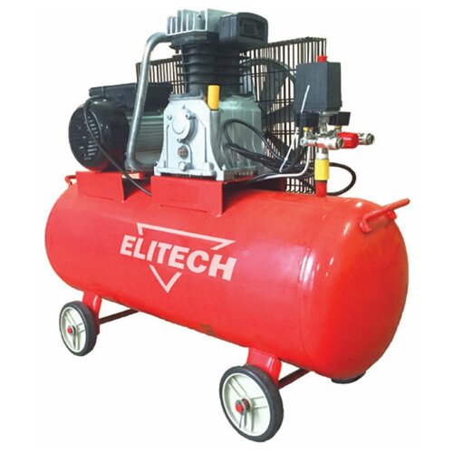 ELITECH КПР 100/450/2.2 (E0504.002.00) Компрессор рем. масл,вх. 450л/мин,8бар,2.2кВт,100л,71кг, шт ELITECH