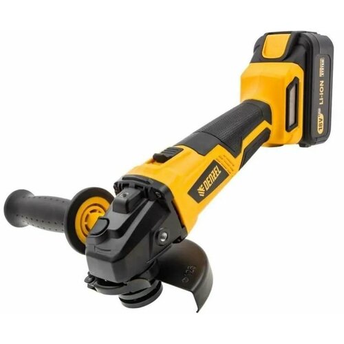 Машина угловая шлифовальная болгарка аккумуляторная бесщеточная УШМ DENZEL BLG-IB-18-125-4 Li-ion 18 В 27005 1740000₽