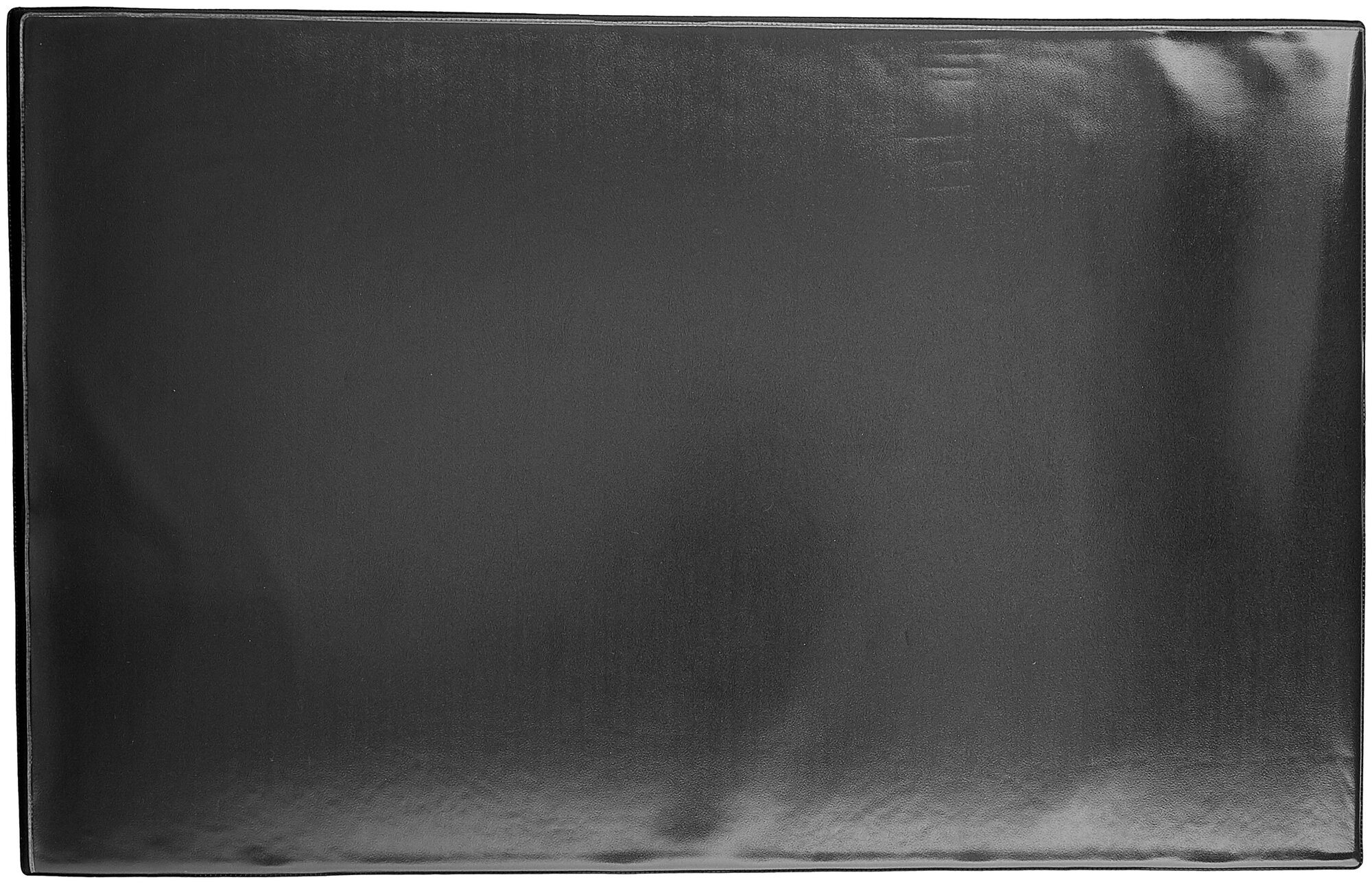 Коврик/подкладка/подложка настольная на письменный рабочий стол для письма размером 590х380 мм, с прозрачным карманом, черный, Brauberg - фотография № 1