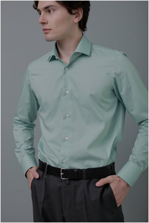 Рубашка Allan Neumann, размер 40 176-182, зеленый