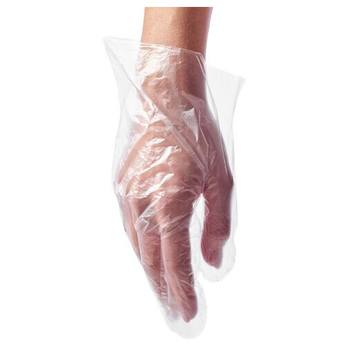Перчатки полиэтиленовые Planet Nails прозрачные, размер L, 100 шт перчатки одноразовые полиэтиленовые прозрачные 1000шт