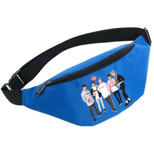 фото Сумка поясная noname, голубой