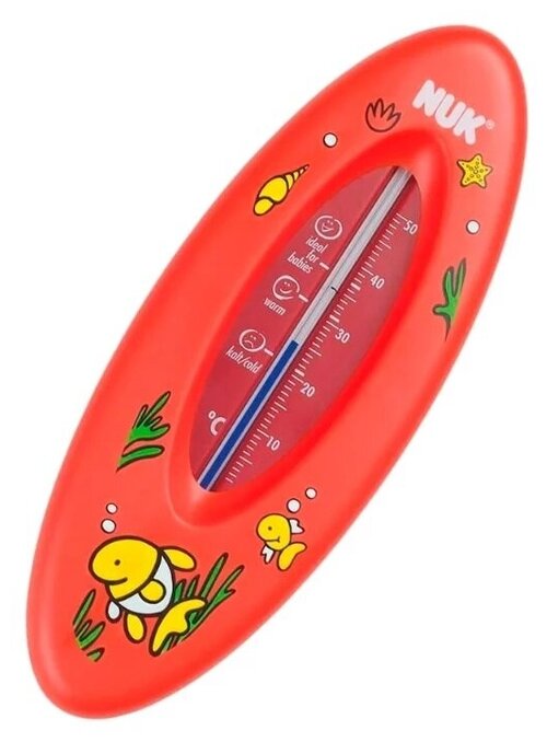 Безртутный термометр NUK Океан для ванны красный