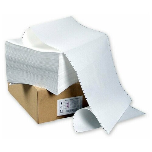 Перфорированная бумага Promega 210мм 1-сл, шаг12 , бел.100%, НП, 1500л/уп
