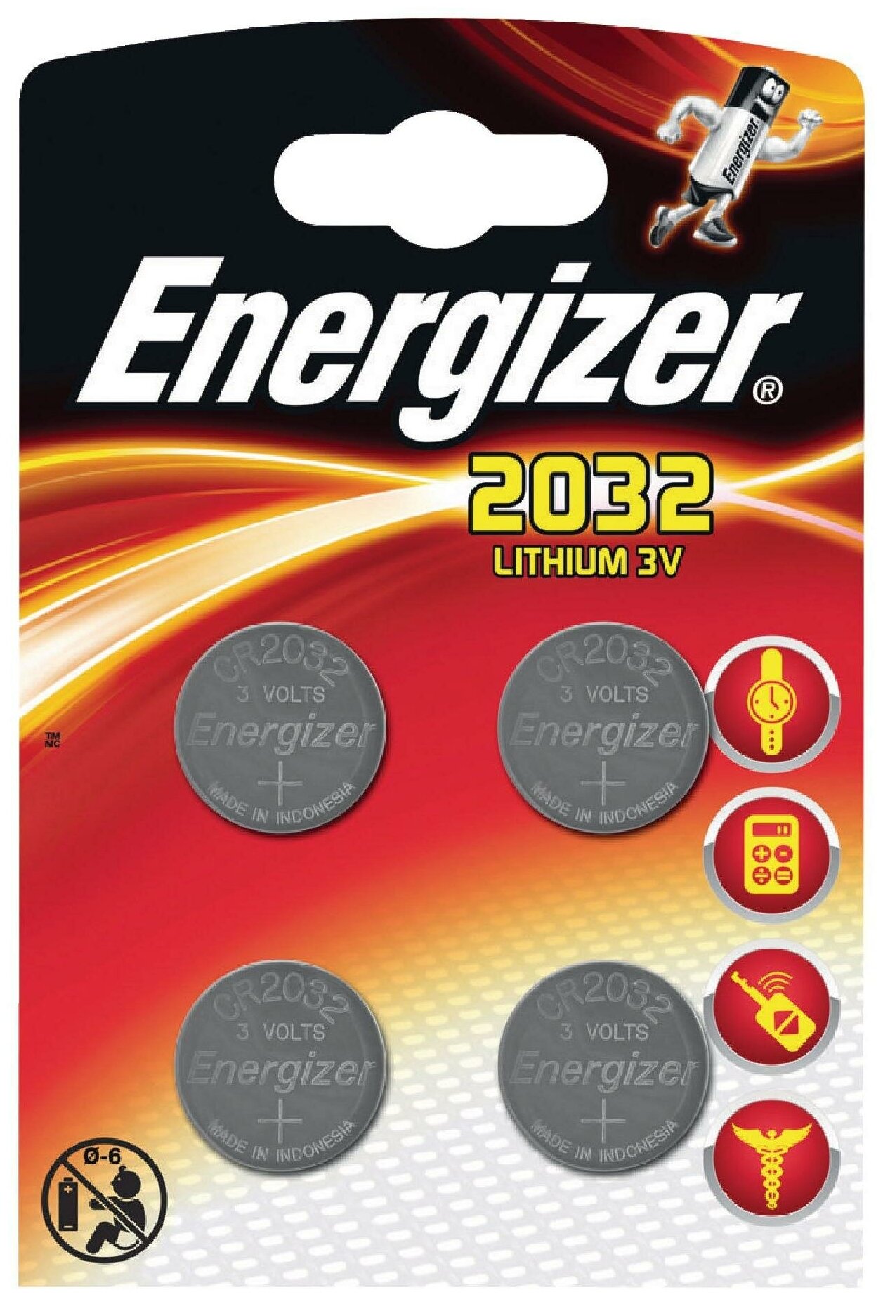 Батарейки литиевые Energizer 2032 2 шт - фото №2