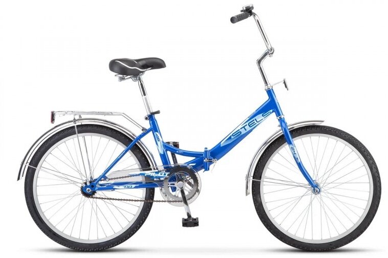 Велосипед складной STELS Pilot 710 24 Z010, 14" синий