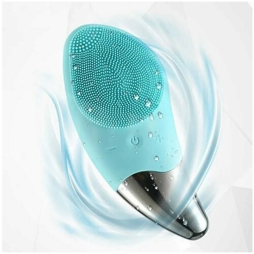 electric silicone facial brush cleansing skin massager face brush vibration sonic cleanser deep pore facial brush machine Силиконовая ультразвуковая очищающая щеточка для лица