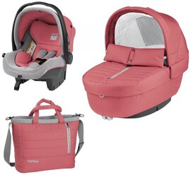 Спальный блок + автокресло Peg-Perego Modular Set (люлька Navetta Elite, автокресло Primo Viaggio Tri-Fix, сумка Borsa) Breeze coral