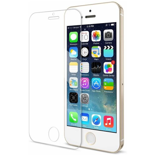 Защитное стекло для iPhone 5, 5C, 5S, SE прозрачное / Стекло на айфон 5, 5С, СЕ / Полноэкранное закаленное стекло Glass Protector