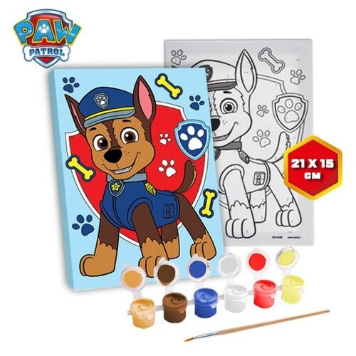 Роспись по холсту 21х15 Гончик, Paw Patrol