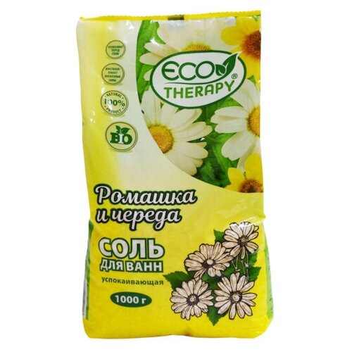 Соль для ванны экотерапия релаксирующая Ромашка и череда 1кг 2520