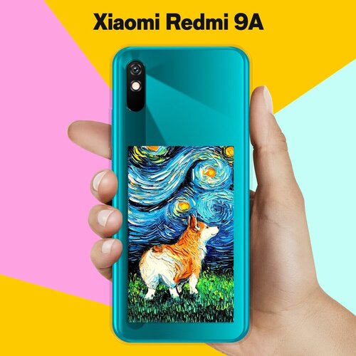 Силиконовый чехол Корги Ван Гога на Xiaomi Redmi 9A силиконовый чехол корги ван гога на xiaomi redmi note 8 pro