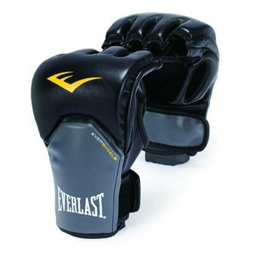 фото Перчатки everlast competition style mma lxl черные/серые