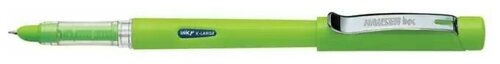 Набор перьевых ручек HAUSER Neon 12 шт, корпус зеленого цвета, цвет чернил синий, 2 картриджа в комплекте
