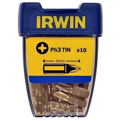 Набор бит Irwin 10504335, 10 предм. набор бит irwin 10504386 31 предм синий желтый