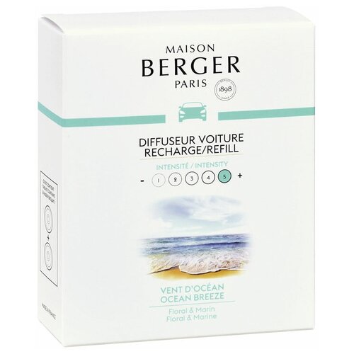 Сменный блок для автодиффузора Maison Berger океанский бриз, 2 шт