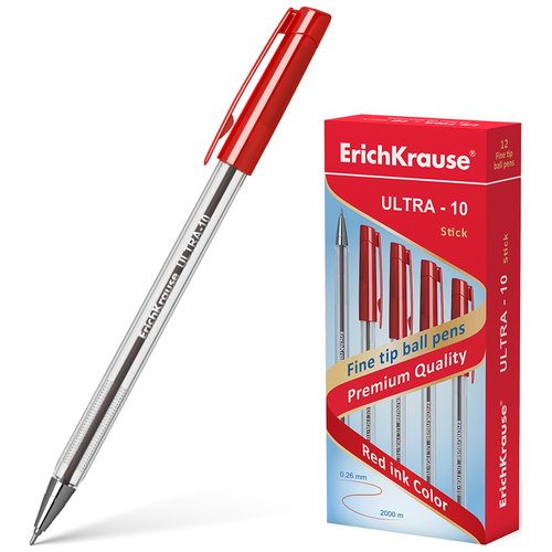 Ручка шариковая Erich Krause Ultra-10, цвет чернил черный (13874)