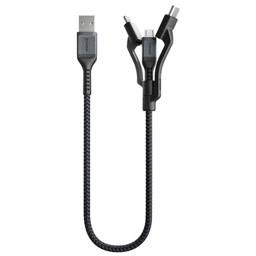 Nomad Kevlar Universal Cable 3 in 1 Lightning/USB-C/Micro-USB 0,3m - Black