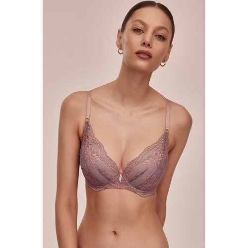 фото Бюстгальтер alles, 2 шт., размер 75d, белый, розовый